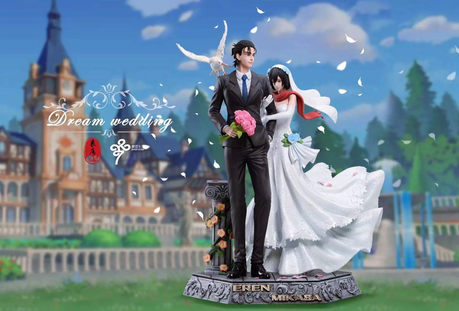Dream Wedding of Eren Yeager & Mikasa Ackerman - Attack On Titan Resin ...
