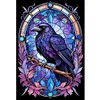 Crow Stained Glass-11CT Stamped Cross Stitch 40*60cm(Big Size)