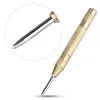 Spring Loaded Drill Punch Tool, Brass Window Punch Tool, Fixed Point and Window Glass Break Automatic Center Punches