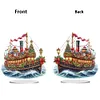 (US Local)Xmas Sailboat DIY Table Top Diamond Painting Desktop Ornaments Kit