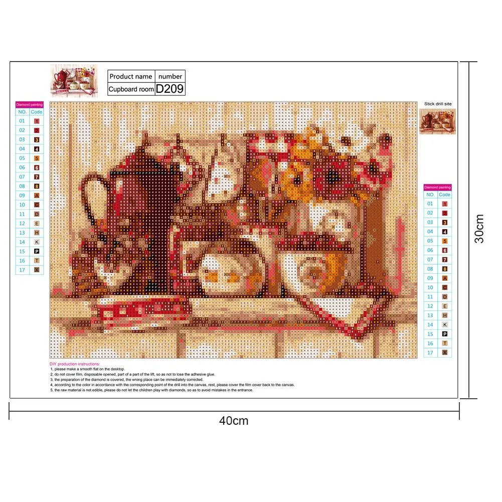 Diamond Painting - Full Round Drill - Kitchen(40*30cm)