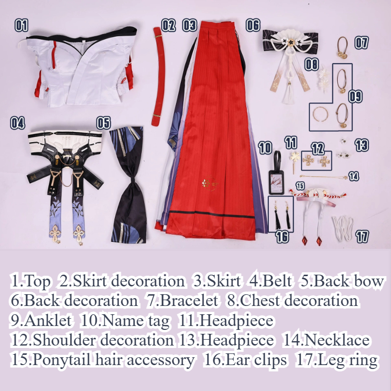 [Wetrose] In Stock Wuthering Waves Hiyuki Cosplay Costume Kimono　緋雪コスプレ