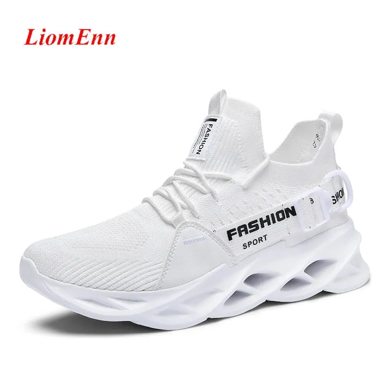 Summer Sneakers Women's Flat Tennis Shoes White Green Yellow Running Sneakers Light Breathable Mesh basket femme Big Size 36-46