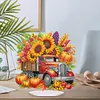 >SALE<Acrylic 2D Flat Pumpkin Truck DIY Table Top Diamond Painting Ornament Kits