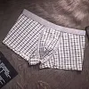 Pure Cotton Breathable Check Boxer Briefs