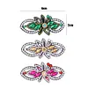 3pcs Girls DIY Diamond Hair Clip Butterfly Hollow Hairpin Elegant Barrettes Kit