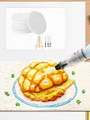 Magic Puffy Paint Kit with 12 Marker&Chian Pen 3D Drawing Magic Canvas Sponge