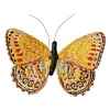 DIY Embroidered Butterfly Brooch Embroidery Butterfly Lapel Pin Clothes Decoration for Backpack Pants T-Shirt Jacket Bags Dress Jeans