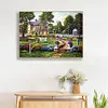 Diamond Painting-DIY Full Round Drill House Garden(50*40cm)