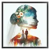 Silhouette Wedding Girl - 11CT Stamped Cross Stitch - 40*40cm