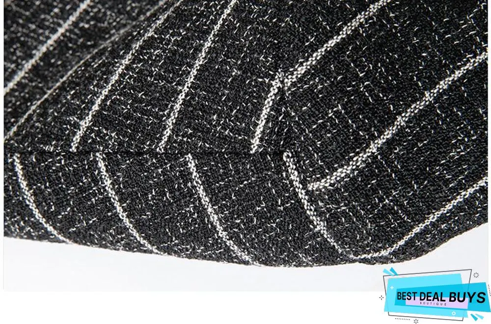 Men Jacket Blazers Stripe Suit Fashion Man Groom Business Causal Formal Blazer Jackets