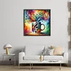 Cup Musical Notes-11CT Stamped Cross Stitch 40*40cm/15.75*15.75in