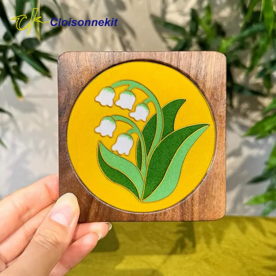 Starry Night, Panda, Lily of The Valley, Whale - Coaster Set