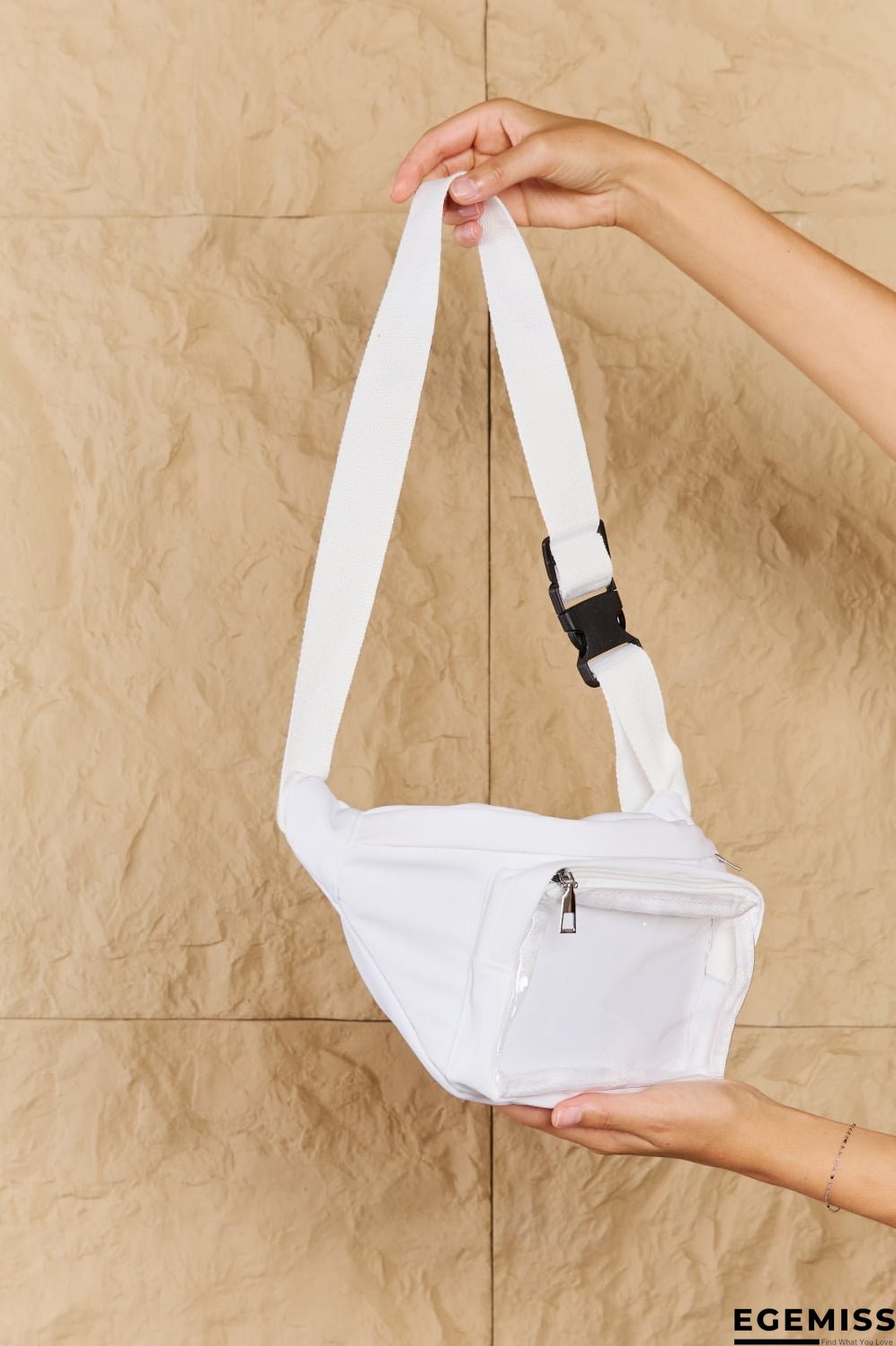 Fame Travel Buddy Clear Zipper Pocket Fanny Pack Bag | EGEMISS