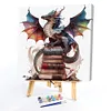 【Limited Stock Sale】Flying Dragon In Book-Paint by Numbers Acrylic Paintingg 40*40CM(Watercolor)