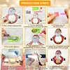>SALE<Christmas Photo Frame 4PCS Photo Frame Hanging Diamond Painting Xmas Photo Frame