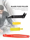 4Pcs Automobile Fuse Clip Blade Fuse Remover Auto Fuse Plier for Car Fuse Holder