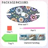 Diamond Painting Wine Glass Rack DIY Wine Glass Holder Storage Rack Diamond Art Acrylic Organizer Stemware Rack Kit