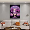 Moon Night Flower Tree-11CT Stamped Cross Stitch 60*40cm/23.62*15.75in (Big Size)