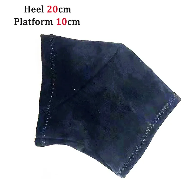 Qengg Shoe Cover Pole Dance Shoes Protective Cover High Heels 20cm Waterproof Platform 10cm Suede Material Strong Wear-resistant