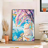 Cherry Blossom Cat- Round/Square AB Drills Diamond Painting(75x55cm)