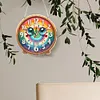 2Pcs Diamond Painting Ornament with Clock Function Hanging Clock Art Craft Decor
