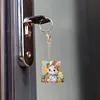 (US Local)PET Double Sided Special Shaped Easter Alphabet DIY Diamond Painting Keychain