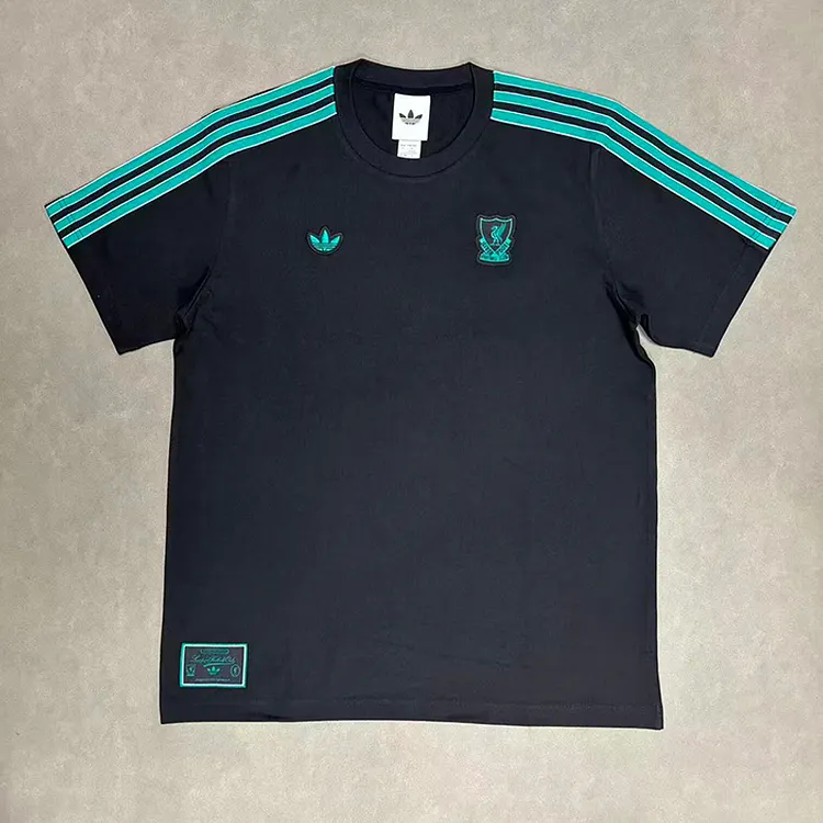 Liverpool 25/26 Crew Neck T-Shirt - Black