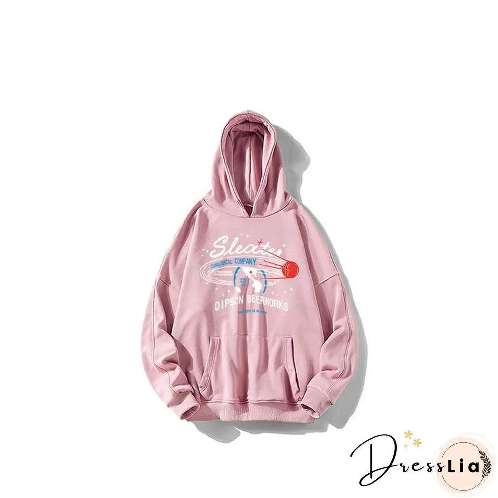 Harajuku Letter Print Hoodies Sweatshirt Spring Autumn Vintage Clothes for Women Korean Style Loose Streetwear Female Pullover