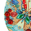 Butterfly Diamond Painting Unique Wooden Rotating Calendar for Home Office