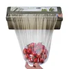 Cling Film Dispenser with Cutter Refillable Plastic Wrap Organizer for Kitchen