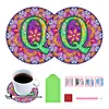 2pcs/set DIY Diamond Painting Special Shape Acrylic Alphabet Coaster Kit