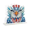 Acrylic American Flag Eagle 5D DIY Diamond Art Paper Towel Storage Rack Decor