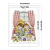 4 Season Window-Autumn-14CT Stamped Cross Stitch Kit(27x36cm)