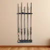 10 Holes Fishing Rod Holder Wall Mount Fishing Rod Rack for Garage Wall Ceiling