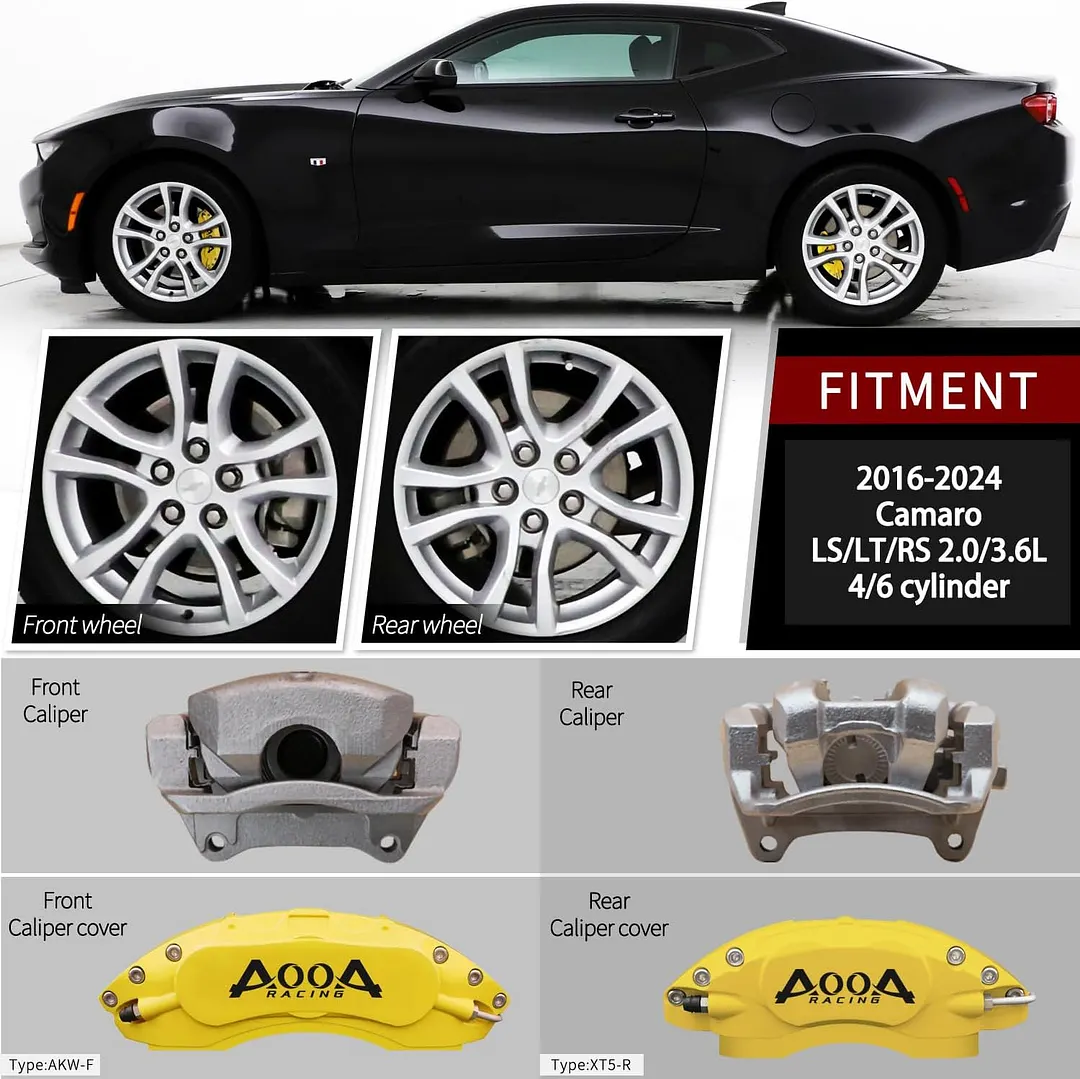 Car caliper modification: Aluminum alloy brake caliper cover decoration (aluminum alloy screw fixing type)