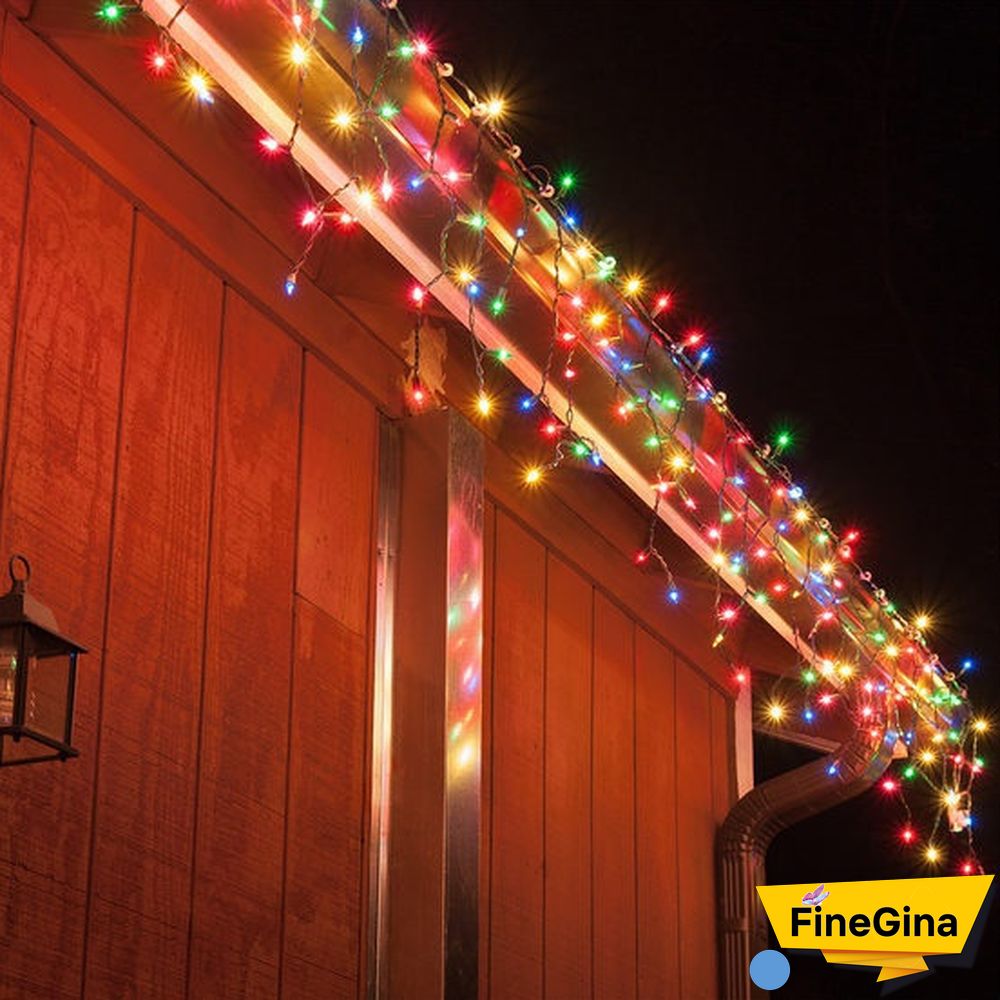 New 8 Modes Christmas Fairy Light Outdoor Waterproof AC 220V/110V 50M/20M/10M 500/200/100LED Fairy LED String Light Chirstmas String Garland For Xmas Wedding Christmas Party Holiday