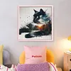 (Stamped/Counted) Cat Scenery-11CT Cross Stitch 40*40cm