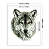 Wolf - 9CT Partial Beaded Cross Stitch Kit(28x34cm)