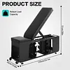 [US Local Warehouse] 4-in-1 Adjustable Weight Bench for Home Gym Foldable Workout Exercise Strength Training Bench with 660LBS Weight Capacity for Full Body Fitness Dumbbell Exercise