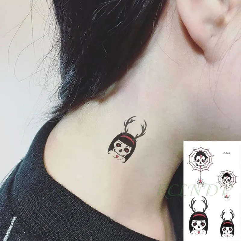 Waterproof Temporary Tattoo Sticker Body Art Love Wave Heartbeat Line Small Size Fake Tatto Flash Tatoo for Girl Women