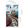 (US Local)Lighthouse-11CT Stamped Cross Stitch Kit(40x70cm)