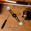 Bait Casting Fishing Reel Handle Rocker Aluminum Alloy Fishing Reel Arm (Gold)