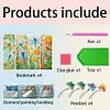 4Pcs Special Shape Spring Dragonfly Diamond Painting Bookmark Art Projects