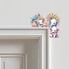 (US Local)Baby Elephant Diamond Art Door Right Angle Sign for Indoor Outdoor Wall
