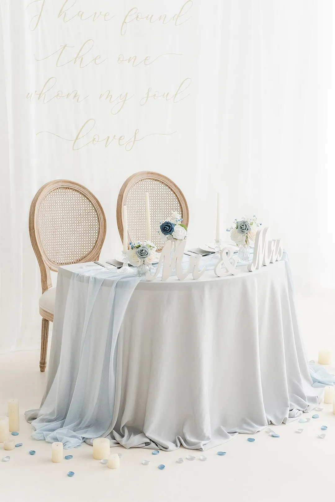 Wreath Hoop Centerpiece Set in Lilac & Gold