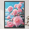Camellia-11CT Stamped Cross Stitch Silk Thread 61*82cm/24.02*32.28in(Big Size)