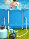2 Pack Swimming Pool Pipe Holders with Tape Designed Compatible with Intex Pools
