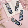 (US Local)8Pcs DIY Dream Catcher Diamond Painting Art Bookmarks with Crystal Pendants