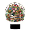 Flower Book Diamond Painting Night Light 5D DIY Diamond Art Lamp Home Decor